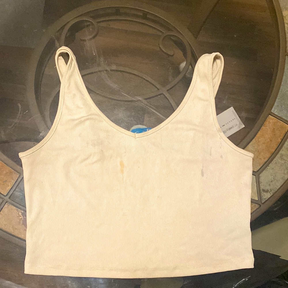 Cream SHEIN croptop